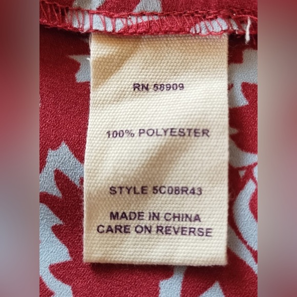 Chelsea and Violet $118 red burgundy long sleeve open front duster M - Picture 7 of 12